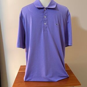 Vineyard Vines Purple Polo Shirt with Logo